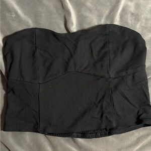 A New Day Black Strapless Bustier Top